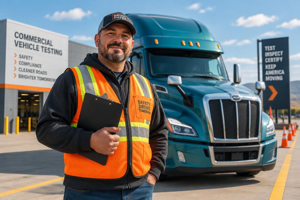 CDL driver completing a DOT drug test at MDD Testing Solutions